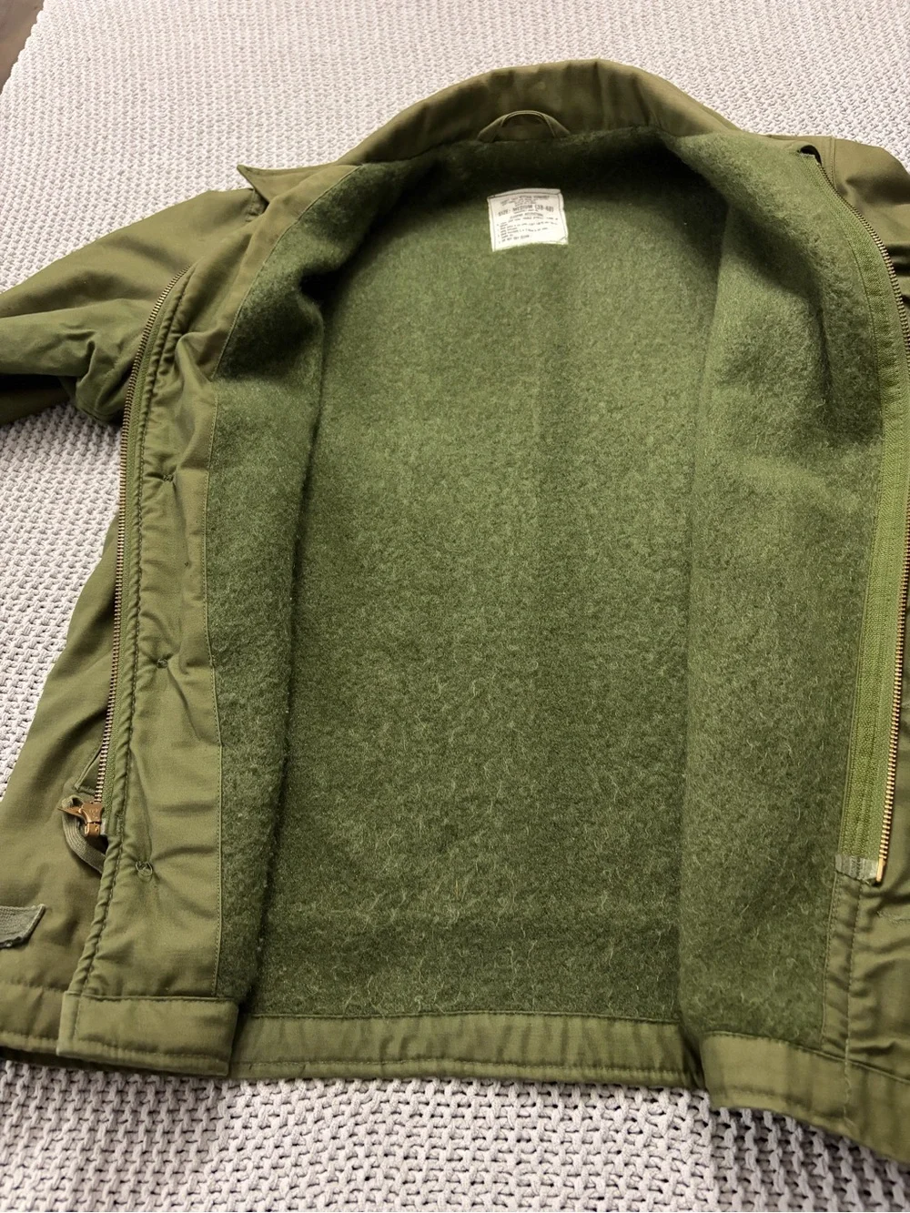 Vanderbilt Shirt Co. Vintage Permeable Military Jacket OG 107 Olive M 38-40